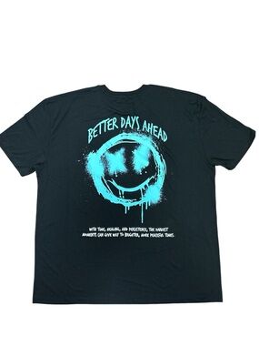 CVLA Streetwear Better Days Ahead Black Shirt Size: 3XL NWOT